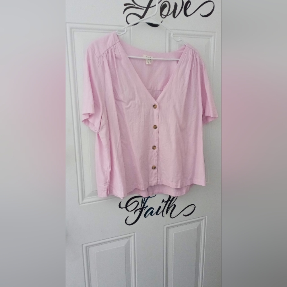 Cute button down crop top